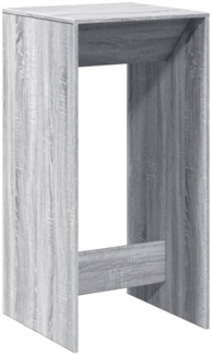 vidaXL Bartisch Grau Sonoma 51x50x103,5 cm Holzwerkstoff 854423