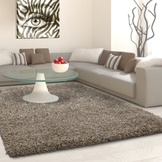 Shaggy Teppich LIFE TAUPE 160 X 230cm Rechteck
