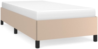 vidaXL Bettgestell Cappuccino-Braun 90x200 cm Kunstleder [347232]