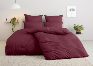 my home Bettwäsche Desner, Microfaser, 3 teilig, Premium Qualität, 100 % Polyester, sehr weich, uni, ab 135x200 cm