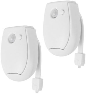 Rosnek Nachtlicht PIR-Bewegungssensor, mit Batteriebetrieb, für Kinder-Badezimmer, LED wechselbar, Multicolor, mit intelligentem Lichtsensor