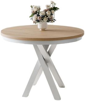 Compleo Esstisch Esszimmer, Modern, Japandi, Industrial - Küchentisch - Runder LOFTO