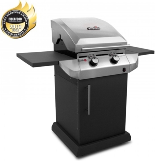 CharBroil 'T-22G' Edelstahl-Gasgrill, mit TRU-Infrarot Technik, Silber / Schwarz, 116 x 56 x 117 cm