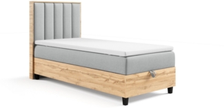 Best for Home Boxspringbett mit Bettkasten Trinity K-10 PLATE SINGLE inkl inkl. 7 cm Topper (70x200 80x200 90x200 100x200 cm), Verschiedene Liefermöglichkeiten, TOP Preis-Leistungs-Verhältnis