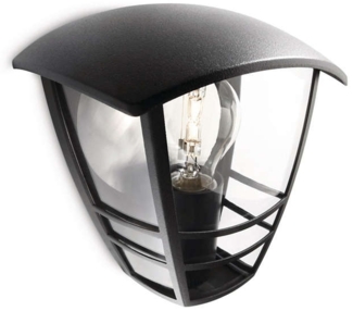 Philips Creek wall lantern black 1x60W 230V