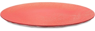 Koziol Flacher Teller 4er-Set Club Plate, Speiseteller, Kunststoff-Holz-Mix, Nature Coral, 26 cm, 5005704