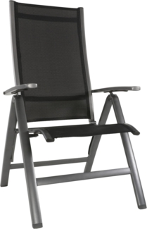 Gartensessel Klappsessel Hochlehner RENO Gestell Aluminium anthrazit
