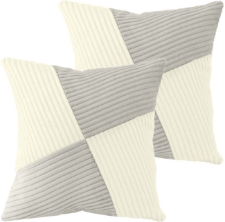 Amilian Kissenbezüge - 2er Set Kissenbezug - Zierkissenbezüge - Kissenhüllen, (2 Stück), 40x40 cm, Kissenhülle für Dekokissen, Kissen, Zierkissen, Sofakissen
