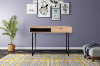 Schreibtisch PAPENDORF in natur, T55 x B110 x H77 cm