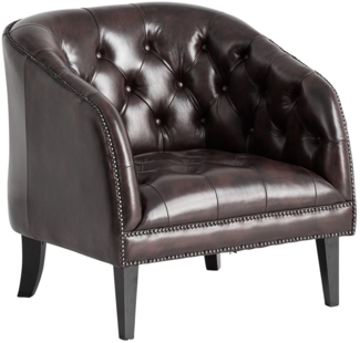 Sessel Chesterfield Oakland Echtleder braun