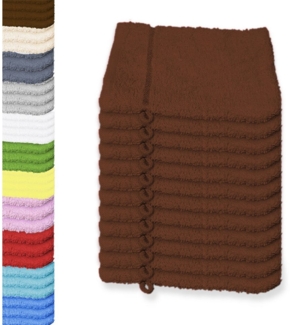 Buymax Waschhandschuh Premium Waschhandschuhe, Waschlappen Set, Frottee: 100% Baumwolle (Spar-Set, 12-St), 15 x 21 cm, mit Aufhängeschlaufe, weich, saugstark