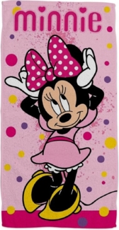 Disney Minnie Mouse Weiches Strandtuch – Saugstarkes Badehandtuch 70x140 cm