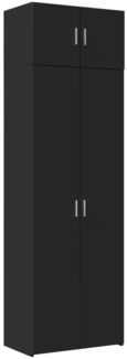 vidaXL Hochschrank Schwarz 70x42,5x225 cm Holzwerkstoff 3281330