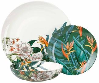 Maxwell & Williams II0099 Dinner Set 12-tlg. NIGHT GARDEN Laub, Porzellan, in Geschenkbox