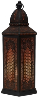 Marrakesch Orient & Mediterran Interior Stehlampe Orientalische Stehlampe Yagmur aus Metall im Boho Design 75cm E27