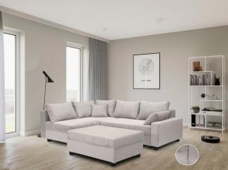 COLLECTION AB Ecksofa Parma L-Form, mit Schlaffunktion und Bettkasten, inklusive Kissen, Bonellfederkern