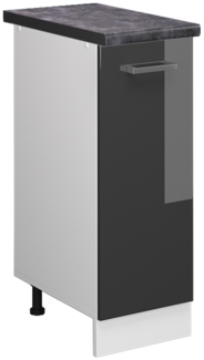 Apothekerschrank R-Line Anthrazit Hochglanz 30 cm , AP Anthrazit Vicco