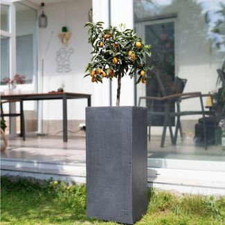 Köhko Pflanzkübel KÖHKO® Blumenkübel aus Fiberglas Pflanzkübel Säuletopf