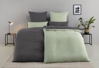 my home Bettwäsche Desner2, Microfaser, 2 teilig, Premium Qualität, sehr weich, uni, ab 135x200 cm