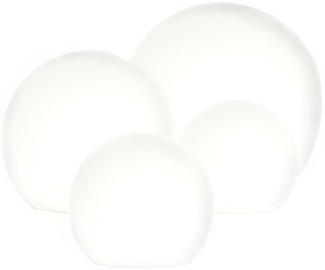 s.luce Globe Set Garten Kugelleuchten Weiß