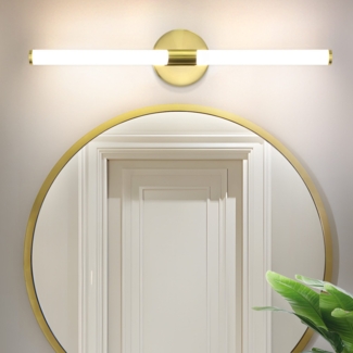 ZMH LED-Badezimmer-Wandlampe - 8W Badewannenleuchte, Wandlampe, Badezimmer-Wandleuchte, 4000K Neutralwei?-Wandleuchte, modern, wasserdicht IP44, goldene Badewannenleuchte, 60cm