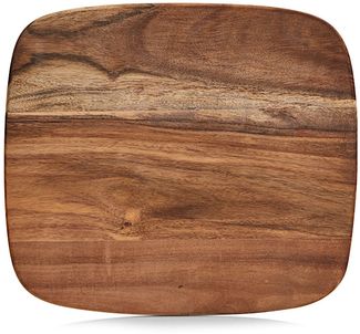 ZELLER 25553 Schneidbrett aus Akazienholz, ca. 28 x 25 x 1 cm
