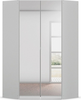 rauch Eckkleiderschrank Kleiderschrank Schrank Ankleidezimmer Schlafzimmer Garderobe AGORDO (in zwei Griff-Farben) mit Spiegeltüren, voll ausgestattet mit viel Stauraum MADE IN GERMANY