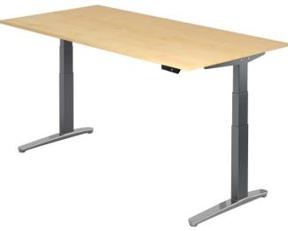 'XBHM2E' Sitz-Steh-Schreibtisch elektrisch 200x100cm Ahorn Graphit, poliert