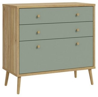 Kommode >Whenua< in Natural Eiche - 88,8x86,3x41,5cm (BxHxT)