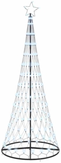 vidaXL LED-Weihnachtsbaum Kaltweiß 100 x 100 x 250 cm Metall 42018784