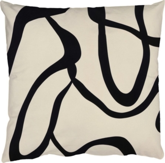 MuchoWow Dekokissen Abstrakt - Linien - Modern - Beige, Zierkissen mit Füllung für Wohnzimmer, Sofakissen, 40x40 cm