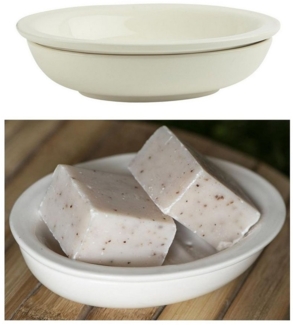 Ib Laursen Seifenschale Ib Laursen Seifenschale 2-tlg. mit Ablaufschale Keramik Cream 1970-11