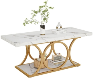 Tribesigns Couchtisch Beistelltisch, Cocktailtisch,Teetisch Akzentmöbel für Wohnzimmer