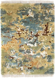 Morgenland Designer Teppich - 60 x 40 cm - mehrfarbig