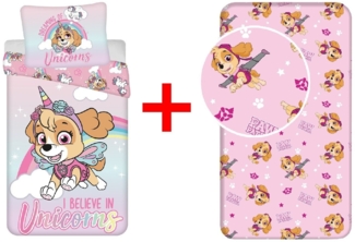 Jerry Fabrics Kinderbettwäsche Paw Patrol, Renforcé, 2 teilig