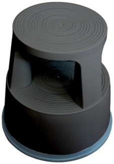 WESTCOTT Tritthocker Rollhocker Schwarz, 3 Gleitrollen, Stopautomatik, TÜV-geprüft, max. 150kg, Werkzeugfreie Montage