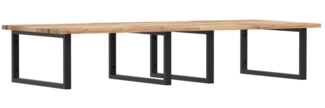 vidaXL Waschbeckenregal Wandmontage Stahl und Akazienholz 3302897