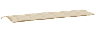 vidaXL Gartenbank-Auflage Beige 200x50x7 cm Oxford-Gewebe 361643