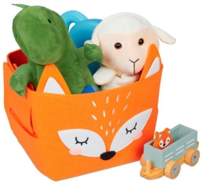 2 x Filz Aufbewahrungskorb Fuchs-Motiv 10048719