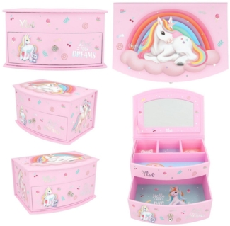 Depesche Schmuckkasten Depesche Ylvi Schmuckkästchen klein rosa 10,8x15,5x8,5cm