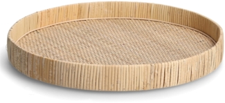 HTI-Living Rattan rund Dekotablett