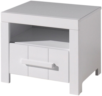 Nachtkonsole Karalynn 50x39x42 Nachtkommode MDF Weiß
