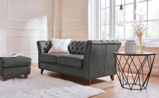 Home affaire Chesterfield-Sofa Reims, mit echter Chesterfield-Knopfheftung, hochwertige Verarbeitung