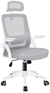 ALFORDSON Bürostuhl mit S-Kurven-Design und hochwertigen Materialien, 360° drehbar und 10 cm höhenverstellbar für Sitzen