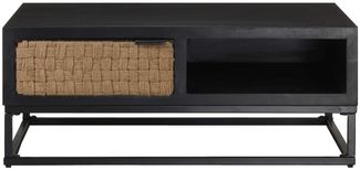 Couchtisch, Sofatisch 90x60x35 cm Mango Massivholz