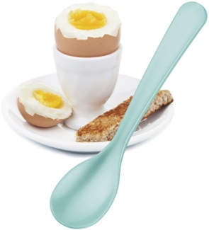 Cilio Eierlöffel Löffel aus Hochwertigem Kunststoff 12cm türkis