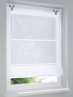 Rollo Raffrollo, heine, halbtransparent, Ösen