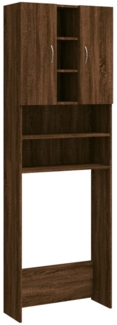 vidaXL Waschmaschinenschrank Braun Eichen-Optik 64x25,5x190 cm 815959