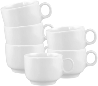 Seltmann Weiden Sento Home Kaffeetasse 210 ml 6er Set Weiß