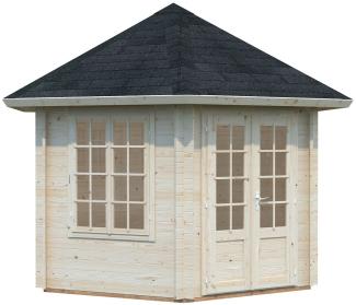 Palmako Holz-Pavillon Hanna inklusiveFußboden 303x303 cm Holzpavillon 4743142052471